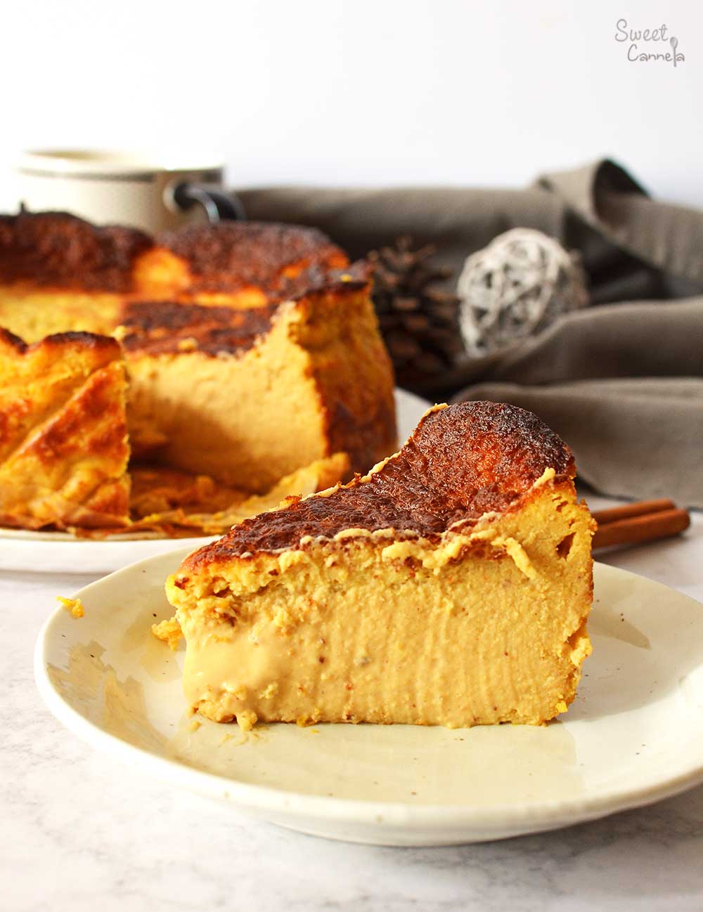 Tarta vasca de queso y calabaza (Grande)