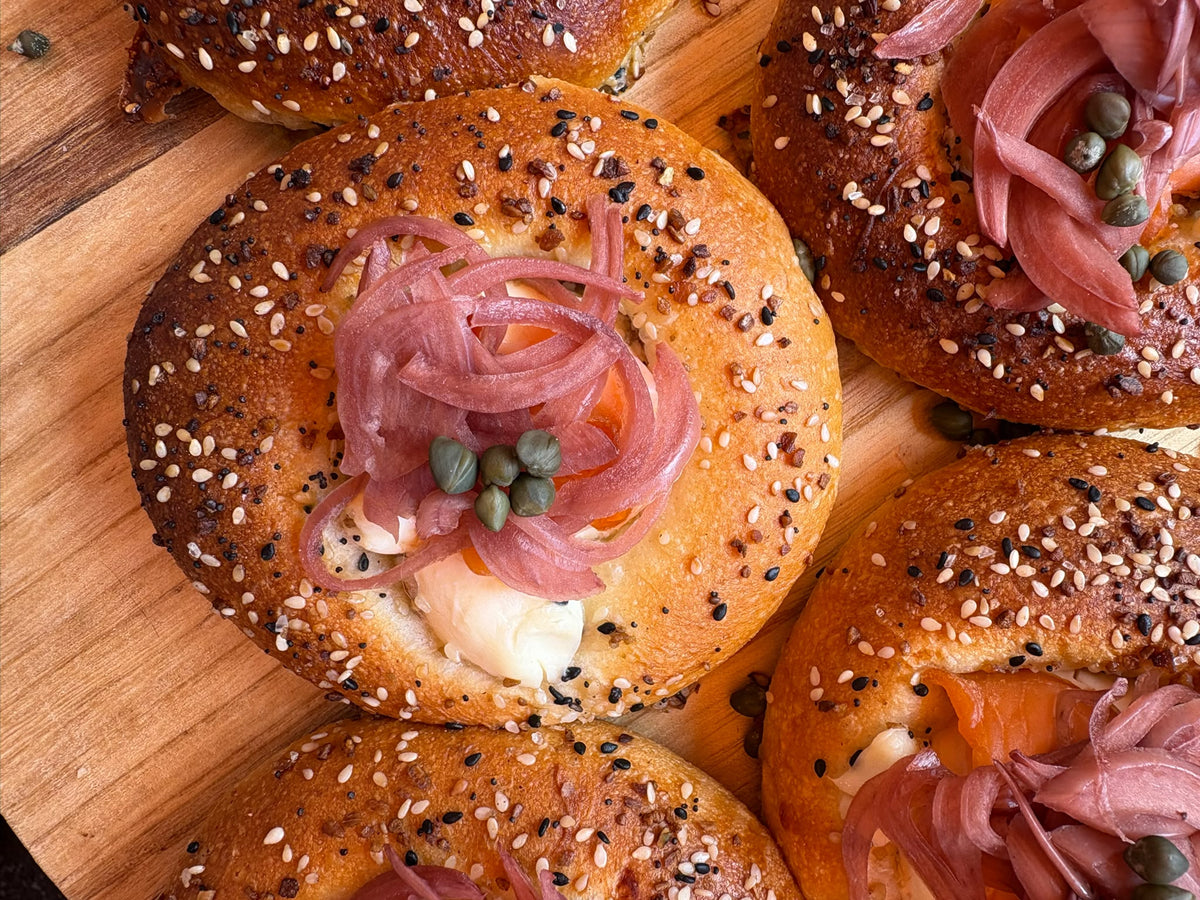 Smoke Salmon Cream Cheese Bun